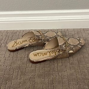 Sam Edelman Evelan Snake Print Slip-on Loafer sz 7